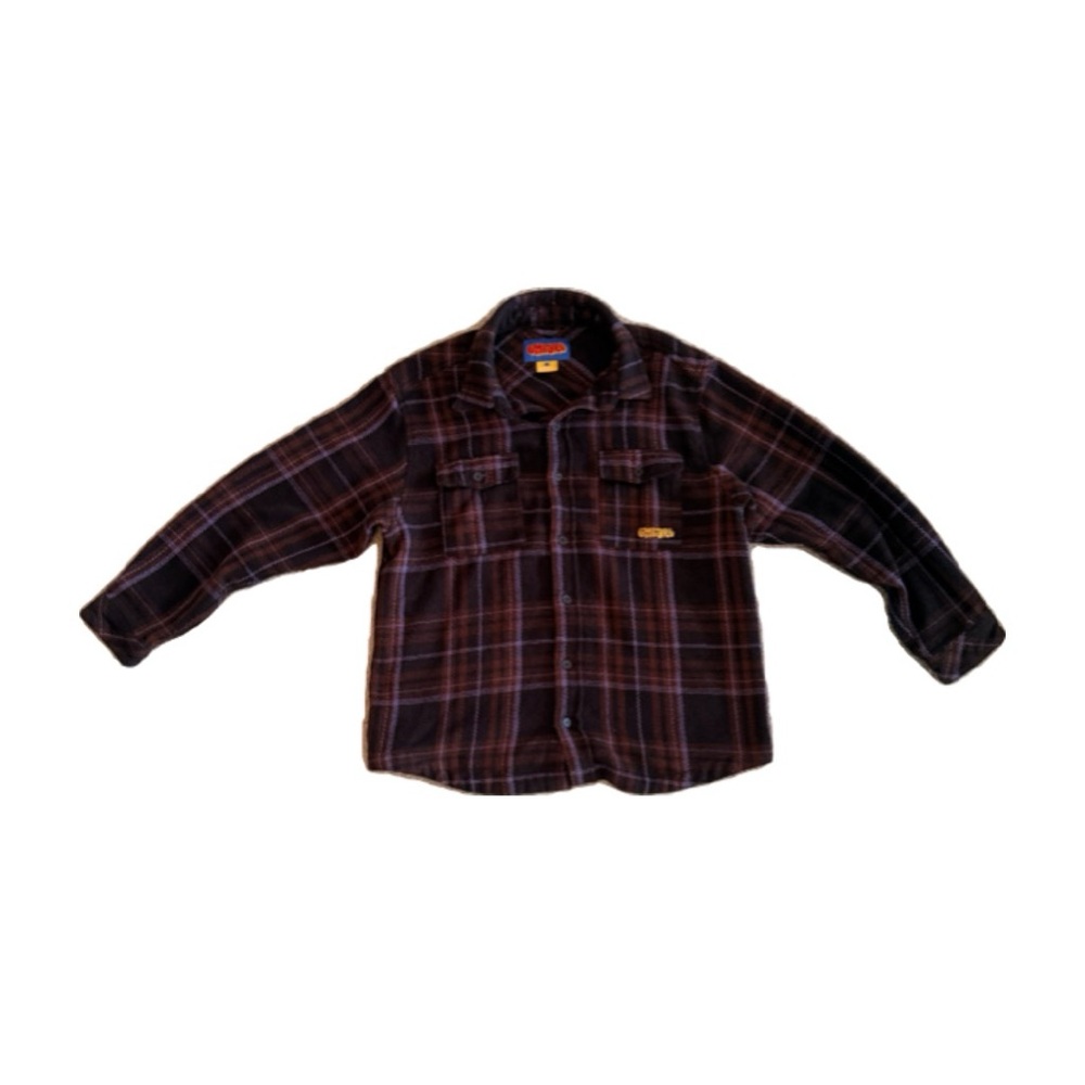 Empyre Eddy Brown & Purple Flannel Shirt